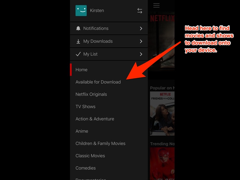 available for download | how to download Netflix TV shows on laptop