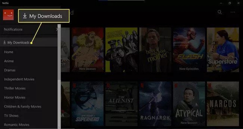 my downloads | how to download Netflix shows on laptop to watch offline